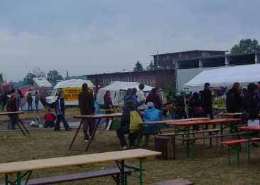 Essens- und Klönplatz Camp Rostock
