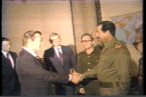 Rummmsfeld bei Hussein