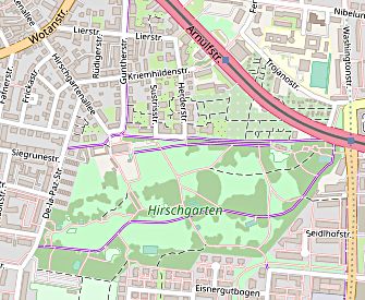 Hirschgarten München (Openstreetmap)